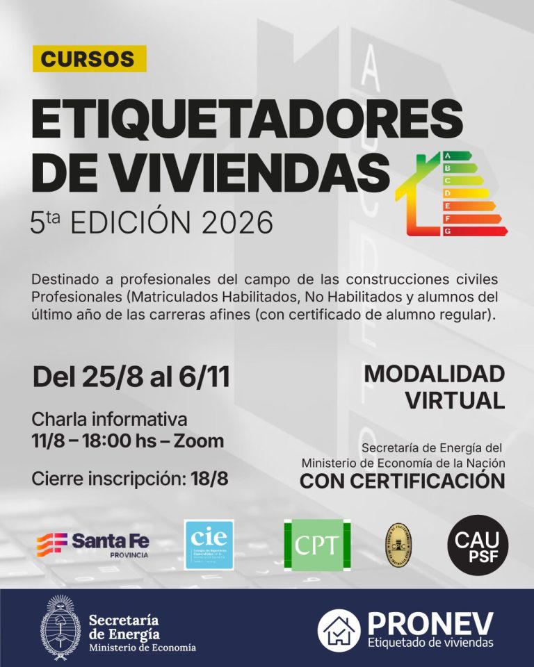 CURSO DE ETIQUETADORES DE VIVIENDAS