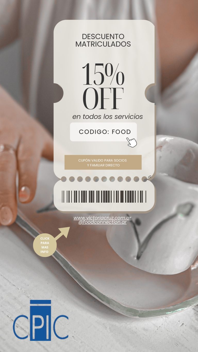 Beneficio exclusivo para matriculados | 15% de descuento en Food Connection