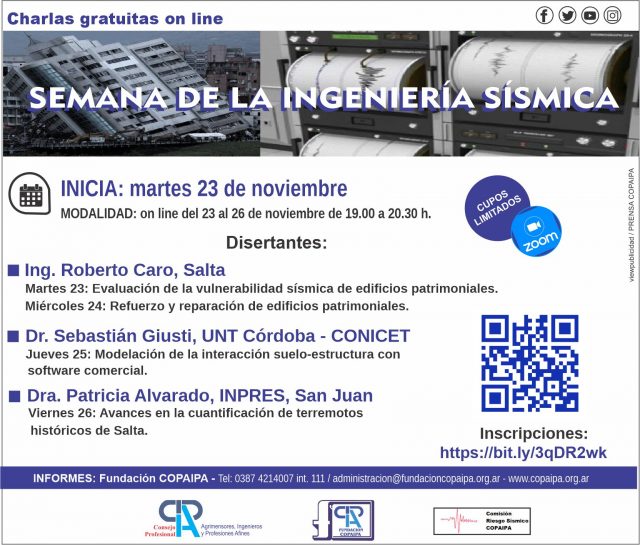 Semana de la Ingeniería Sísmica en Salta